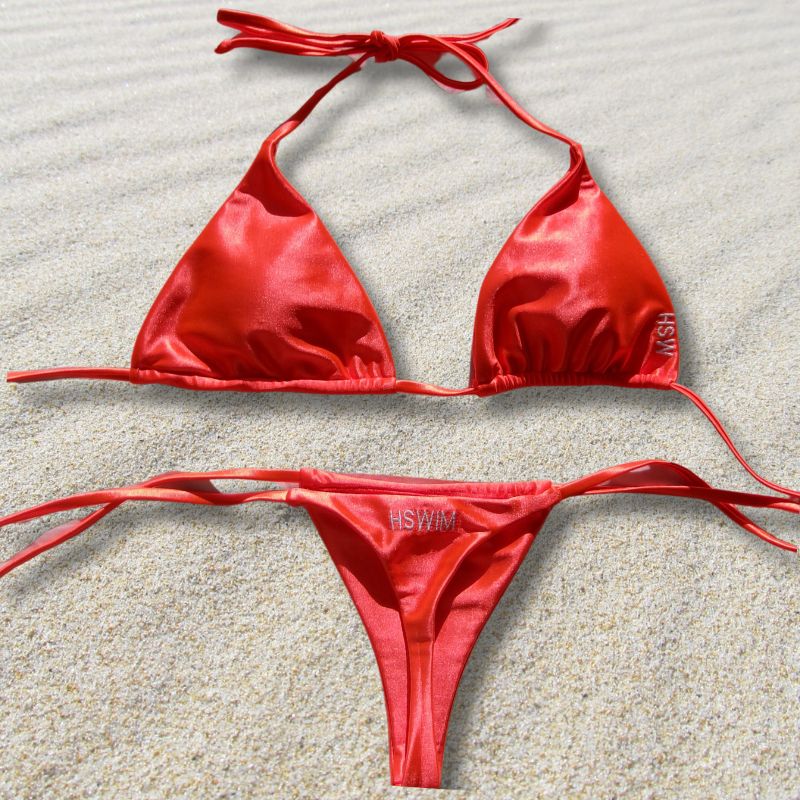 Bright Orange Summer Bikini Set