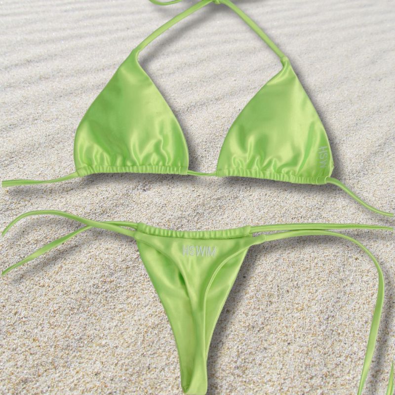 Lemon Lime Neon Summer Bikini Set