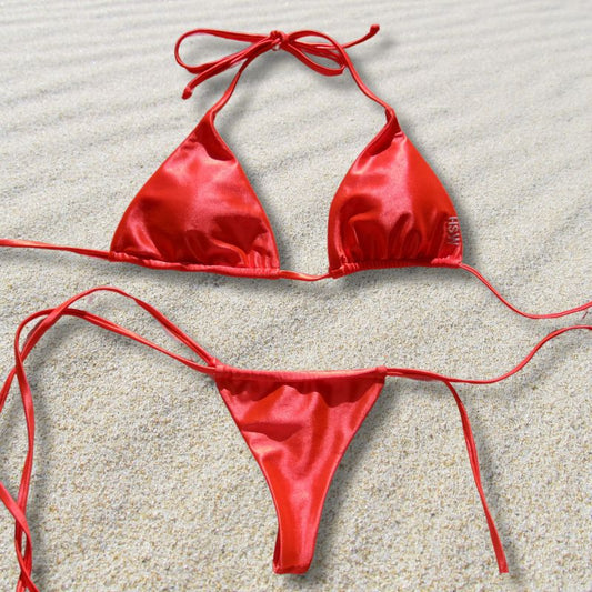 Bright Orange Summer Bikini Set