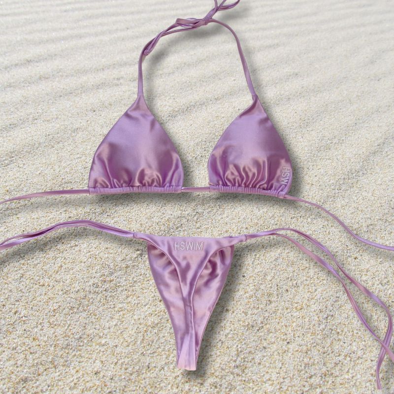 Lilac Purple Paradise Summer Bikini Bottoms