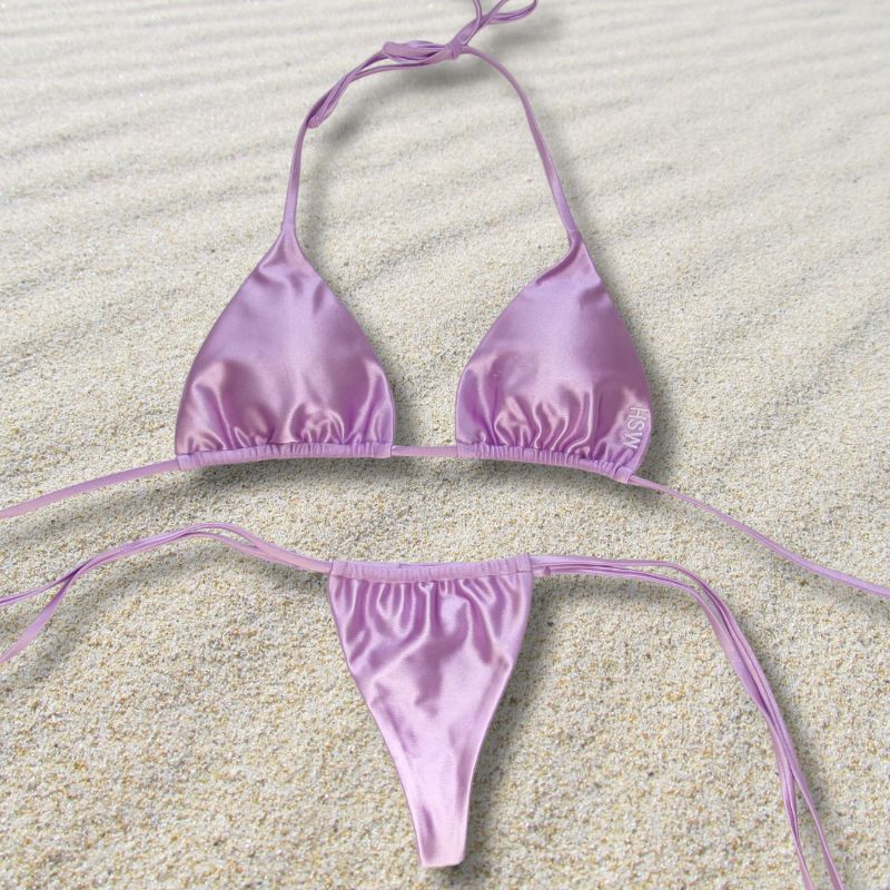 Lilac Purple Paradise Summer Bikini Top